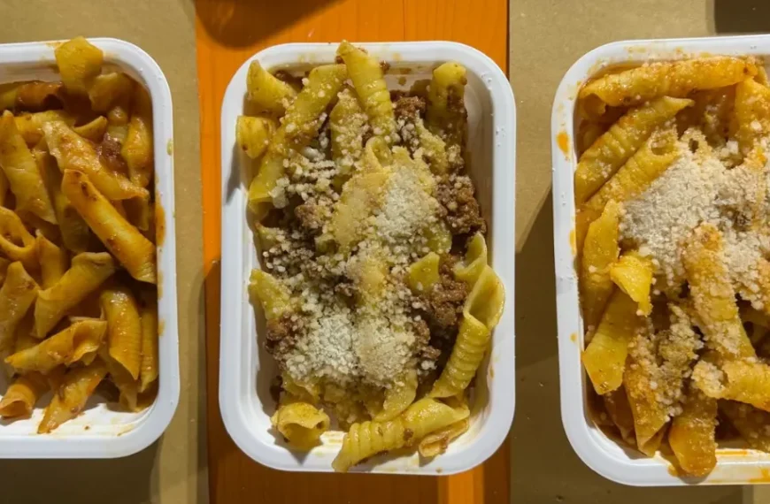 Tre porzioni di Garganelli alla Codrignanese