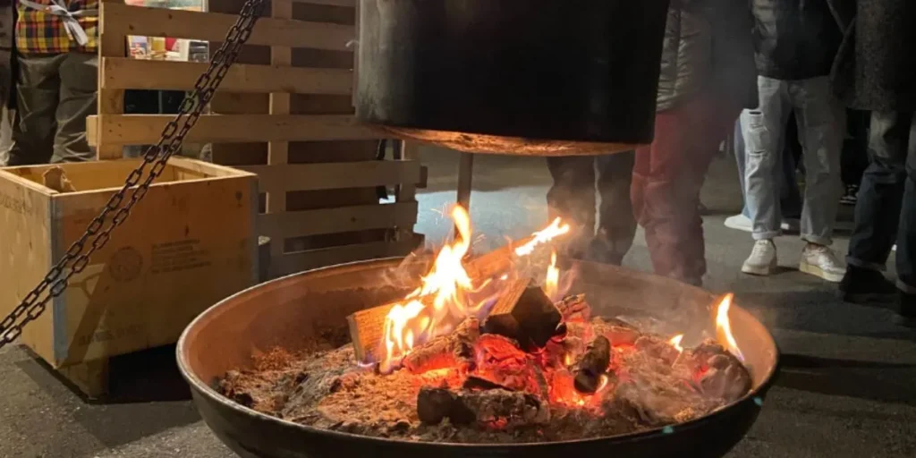 Braciere alla fiera d'autunno di Roncofreddo