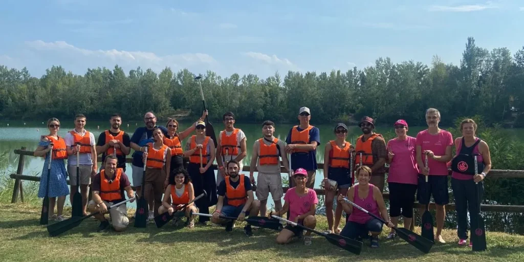 Foto di gruppo scattata durante la Sagralonga Estiva del 20 luglio