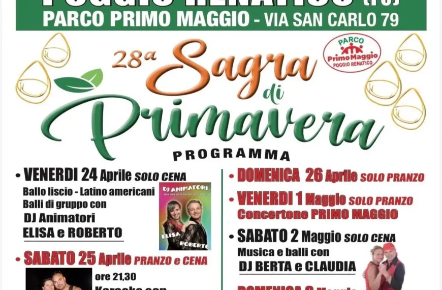 Locandina Programma sagra primavera senza concertone