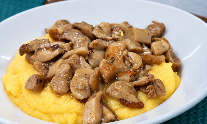 polenta con funghi